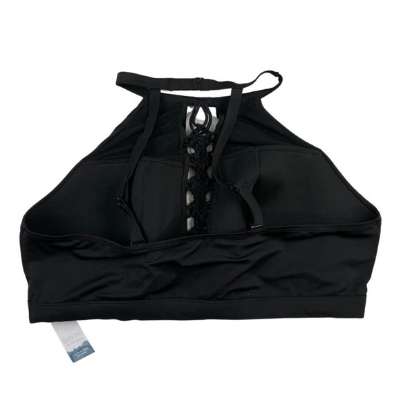 Cacique Swim Top Lightly Lined No Wire Size 24 Adjustable Racer Back Repreve $59 - Picture 3 of 5